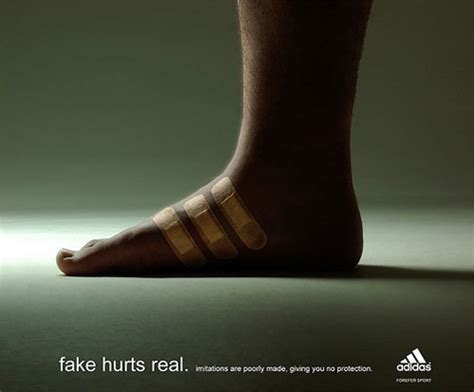 adidas fake hurts real ad campaign